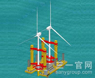 三一重工多維數控抱舉安裝平臺桶基礎高清圖 - 外觀