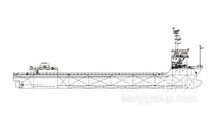 三一重工甲板运输船海工装备高清图 - 外观