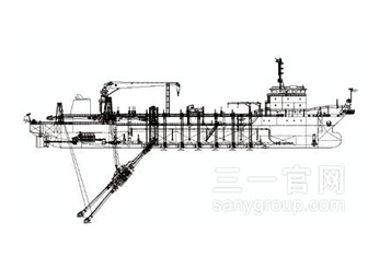 三一重工耙吸式挖泥船海工裝備高清圖 - 外觀