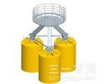 三一重工桶基础海上风电施工装备高清图 - 外观
