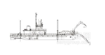 三一重工鏟斗式挖泥船海工裝備高清圖 - 外觀