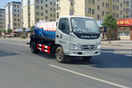 楚飛2立方福田吸污車高清圖 - 外觀