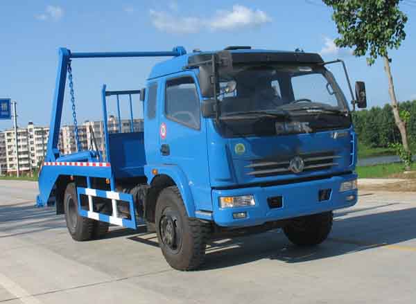 楚飛東風多利卡（4.7噸）擺臂式垃圾車高清圖 - 外觀