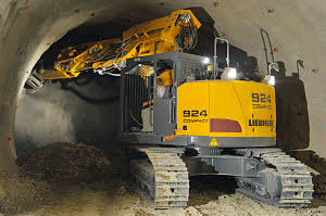 利勃海尔R 924 Compact Tunnel履带式挖掘机参数
