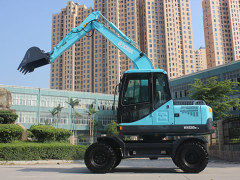 华南重工HNE80W-L轮式挖掘机高清图 - 外观