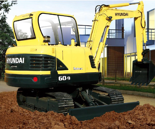現代R60-9挖掘機高清圖 - 外觀