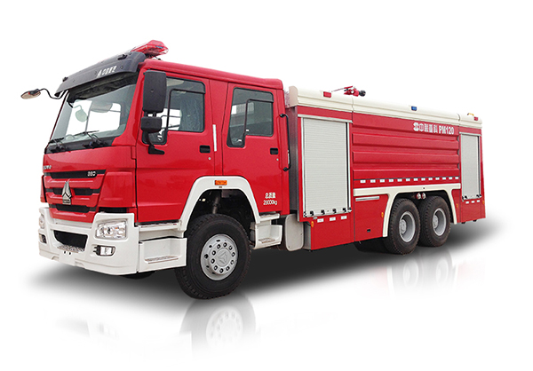 中联重科ZLJ5280GXFPM120型泡沫水罐消防车高清图 - 外观