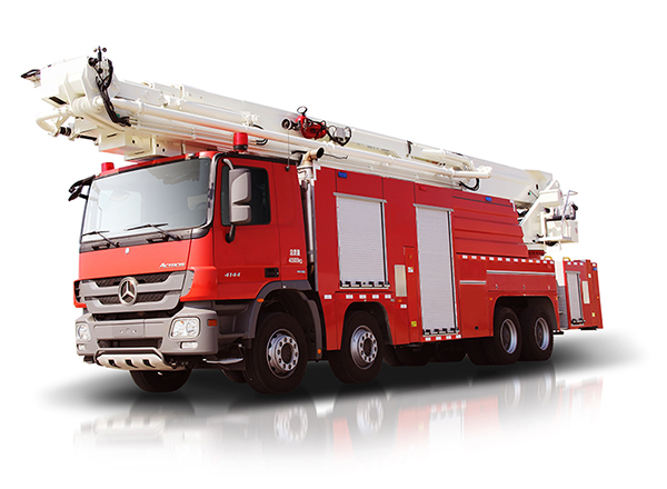 中聯重科ZLJ5400JXFJP60型舉高噴射消防車高清圖 - 外觀