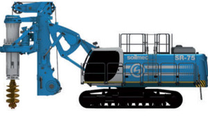 土力机械SR75LHR矮桅杆入岩旋挖钻机高清图 - 外观