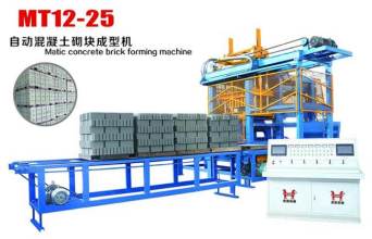 虎鼎机械MT12-25免托板砖机 免托板砌块成型机高清图 - 外观