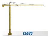 川建C6520水平臂塔式起重机高清图 - 外观