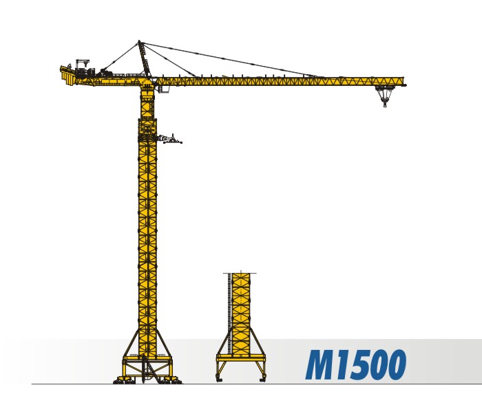 川建M1500水平臂塔式起重機高清圖 - 外觀