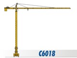 川建C6018水平臂塔式起重機高清圖 - 外觀