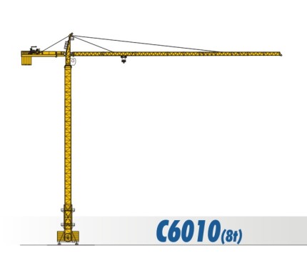 川建C6010（8t）水平臂塔式起重機高清圖 - 外觀