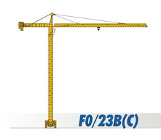 川建F0/23B（C）水平臂塔式起重机高清图 - 外观