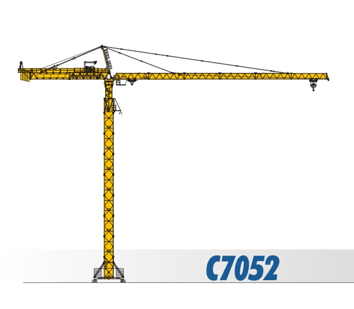 川建C7052水平臂塔式起重机高清图 - 外观